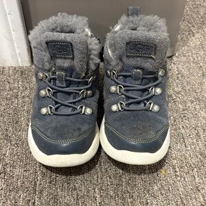 UGG Kids' Dark Blue Boots with White Soles